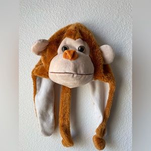 Monkey plush hat